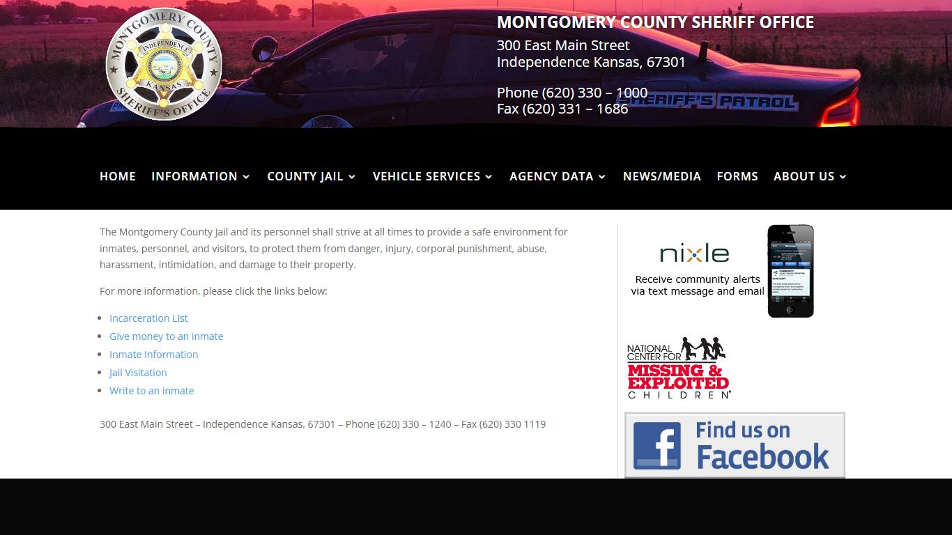 Montgomery County Jail | Montgomery County Sheriff's Office Website